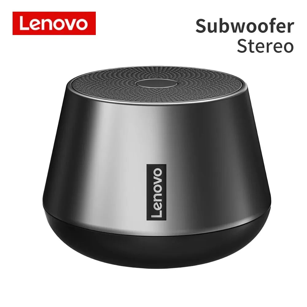 Lenovo K3 Pro Bluetooth Speaker - Outdoor Portable Wireless Loudspeaker with Microphone, HiFi Stereo Sound & Subwoofer