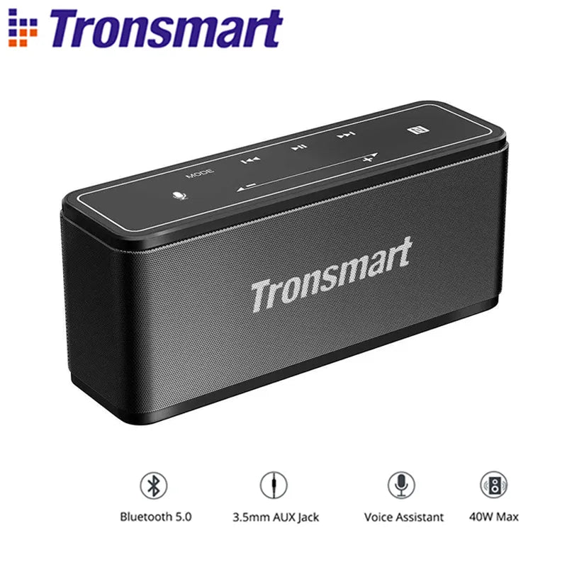 Tronsmart Mega Bluetooth Speaker 40W Portable Speaker with Touch Control Soundbar support Voice Assistant,NFC,MicroSD